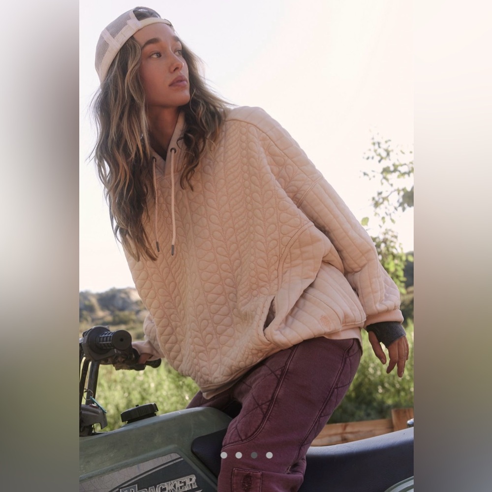 Free People Movement Sprint to the Finish Quilted Hoodie